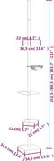 vidaXL - Kattenmeubel - vloer - tot - plafond - 263,5-289,5 - cm - crèmekleurig