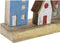 Decoratieve figuren DKD Home Decor Multicolour Ijzer Huizen (60 x 10 x 24 cm)