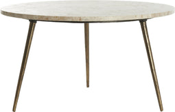 Light & Living Ronde Salontafel Zeca - Marmer - 67cm