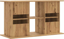 vidaXL - Aquariumstandaard - 101x41x58 - cm - bewerkt - hout - artisanaal - eiken