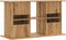 vidaXL - Aquariumstandaard - 101x41x58 - cm - bewerkt - hout - artisanaal - eiken