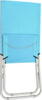 vidaXL - Strandstoelen - 2 - st - inklapbaar - stof - turquoise