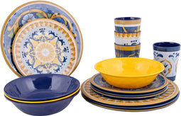 Bo-Camp - Servies - 16-Delige Siciliaanse Set - Melamine (16 stuks)