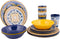 Bo-Camp - Servies - 16-Delige Siciliaanse Set - Melamine (16 stuks)