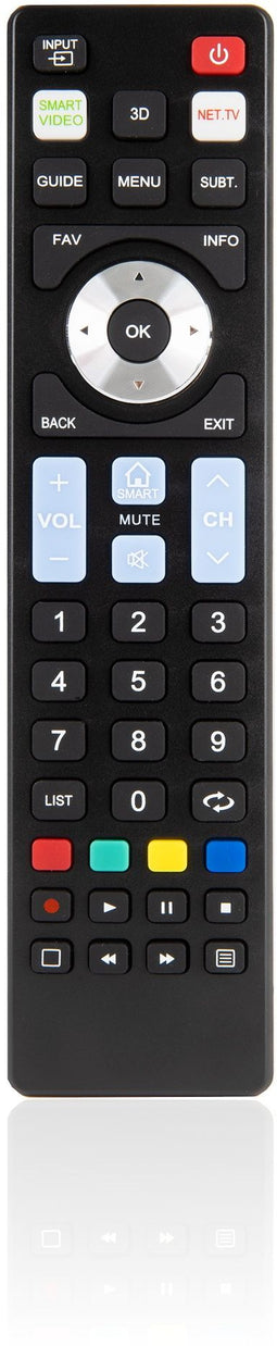 Ewent EW1576 - Afstandsbediening TV - Drukknoppen - Zwart