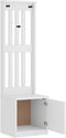 vidaXL - Halboom - SANDENS - wit - 45x40x159,5 - cm - massief - grenenhout