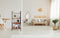 Bobbel Home Boekenkast – industrieel – open kast - metaal/hout – zwart/bruin – 137,5cm hoog x 56cm breed x 34cm diep – 4 legplanken – ladderkast