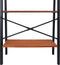 Bobbel Home Boekenkast – industrieel – open kast - metaal/hout – zwart/bruin – 137,5cm hoog x 56cm breed x 34cm diep – 4 legplanken – ladderkast