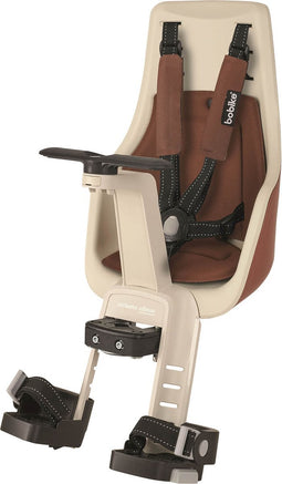 Bobike Exclusive Mini Plus Fietsstoeltje - Stuurbevestiging - Cinnamon Brown