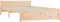vidaXL - Bedframe - massief - hout - 135x190 - cm