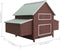vidaXL - Kippenhok - 157x97x110 - cm - hout - bruin