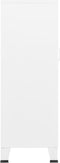 vidaXL - Opbergkast - industrieel - 70x40x115 - cm - metaal - wit