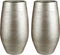 Mica Decorations Vaas/hoge bloempot - mat champage - keramiek - H50 x D29 cm - voor takken/bloemen
