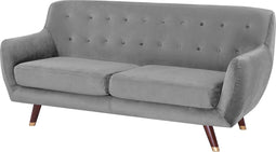 BODO - Driezitsbank - Grijs - Fluweel