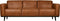BePureHome Statement 3-Zits Bank - Ecoleer - Cognac - 5,5x200x90
