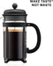Bodum | Java French Press Cafetière | Kunststof | 8 kops | Zwart | 1L