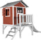 AXI Beach Lodge XL Speelhuis in Rood - Met Verdieping en Witte Glijbaan - Speelhuisje voor de tuin / buiten - FSC hout - Speeltoestel voor kinderen