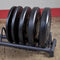 Body-Solid Chicago Extreme Zwarte Olympische Bumper Plates OBPXK (25kg)