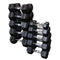 Body-Solid Hexagon Rubber Dumbbell - per Paar 35 KG Paar