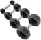 Body-Solid Hexagon Rubber Dumbbell - per Paar 42.5 KG Paar