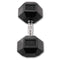 Body-Solid Hexagon Rubber Dumbbell - per Paar 47.5 KG Paar