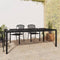 vidaXL - Tuintafel - 200x100x72 - cm - staal - antracietkleurig