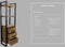 Boekenkast - 55x35x175 - Naturel/zwart - Mangohout/metaal