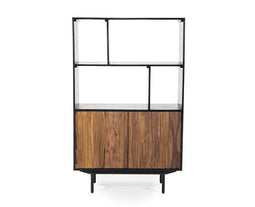 Boekenkast Alexander Sheesham halfhoog 94 cm - bruin | Eleonora