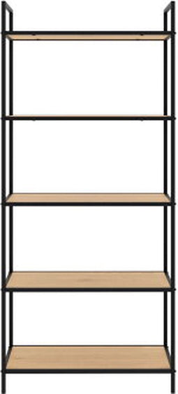 Boekenkast Altino Eiken melamine 156 cm - Naturel