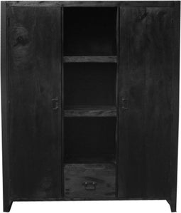 Boekenkast Boaz 150 cm - zwart