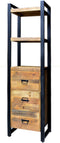 Boekenkast Boaz met 3 lades - 55 cm - naturel