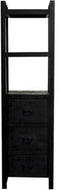 Boekenkast Britt mangohout 55 cm - Zwart