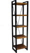 Boekenkast Britt mangohout met legplanken 55 cm - Naturel