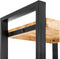 Boekenkast Britt mangohout met legplanken 55 cm - Naturel