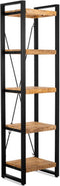 Boekenkast Britt mangohout met legplanken 55 cm - Naturel