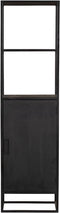 Boekenkast Denver 1 deur - 55 cm - zwart