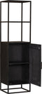 Boekenkast Denver 1 deur - 55 cm - zwart