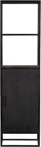 Boekenkast Denver 1 deur - 55 cm - zwart