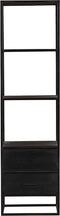 Boekenkast Denver 2 lades - 55 cm - zwart