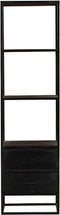 Boekenkast Denver 2 lades - 55 cm - zwart