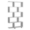 Boekenkast - Geometrisch Design - Max. 40 kg - 90 x 20 x 156 cm - Wit