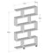 Boekenkast - Geometrisch Design - Max. 40 kg - 90 x 20 x 156 cm - Wit