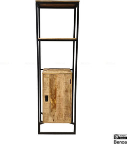 Boekenkast Len mangohout 60 cm - naturel