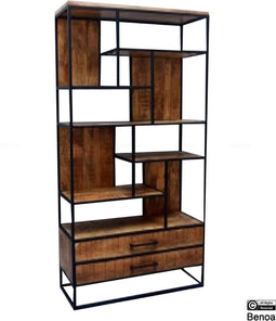 Boekenkast Martijn Mangohout Metaal 90 cm