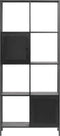Boekenkast Metaal Zwart - 4 Planken - Soft Closing - Kast Malibu - Giga Living