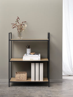 Boekenkast Naturel Eiken - Open Kast - 70x35x88,8cm - Altino - Giga Meubel
