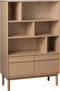 Boekenkast Naturel Eikenhout - Gewicht 43kg - 90,1x40x140cm