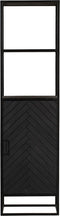 Boekenkast New York 1 deur - 55 cm - zwart
