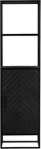 Boekenkast New York 1 deur - 55 cm - zwart