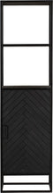 Boekenkast New York 1 deur - 55 cm - zwart